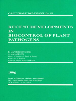 cover image of Recent Developments in Biocontrol of Plant Pathogens